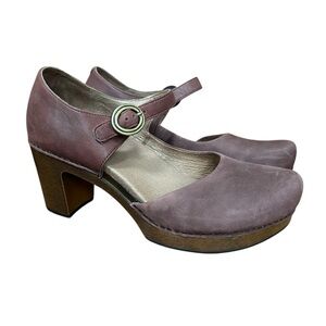 Dansko Leather Mary Jane Platform Heels size 42 11 - great condition